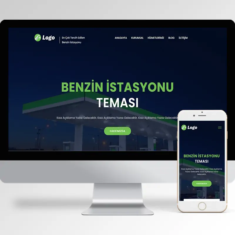 Benzin İstasyonu Hazır Web Sitesi Yazılımı 3