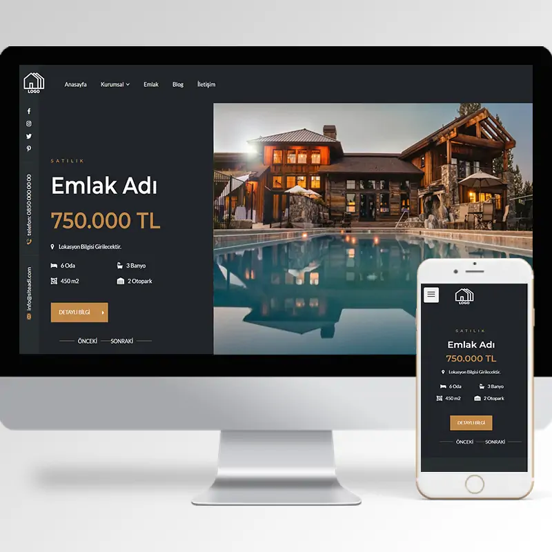 Emlak Hazır Web Sitesi Yazılımı 13