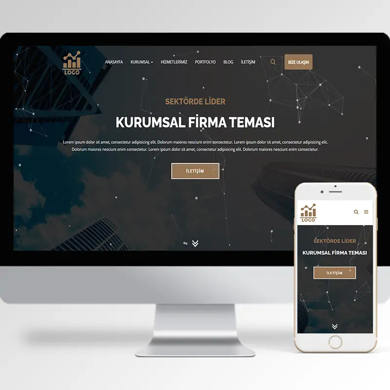 Kurumsal Firma Hazır Web Sitesi Yazılımı 50
