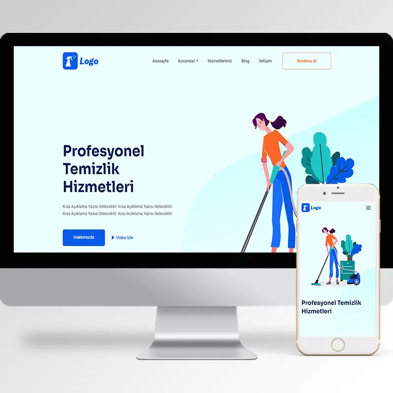 Temizlik Şirketi Hazır Web Sitesi Yazılımı 11