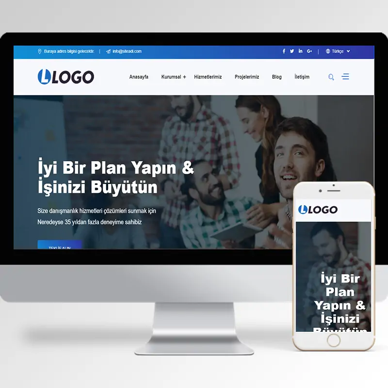Kurumsal Firma Hazır Web Sitesi Yazılımı 2