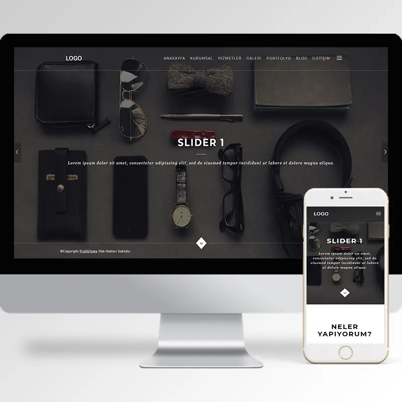 Kişisel Portfolyo Hazır Web Sitesi Yazılımı 17