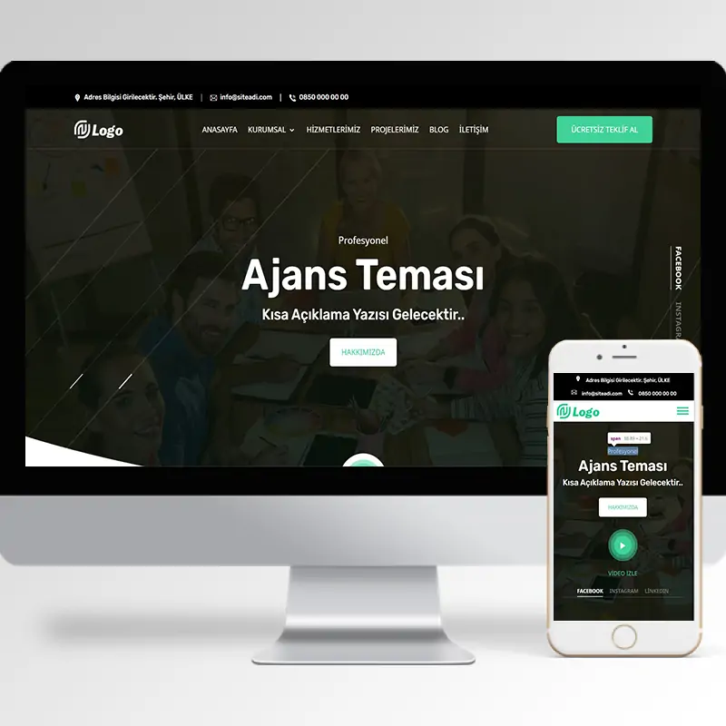 Ajans Hazır Web Sitesi Yazılımı 21