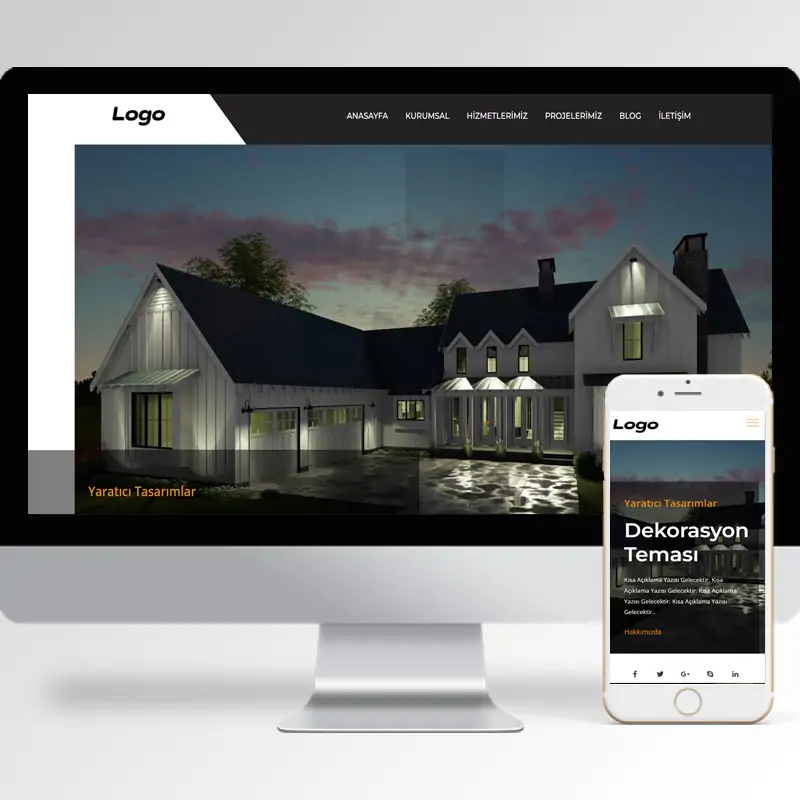 Dekorasyon Hazır Web Sitesi Yazılımı 13