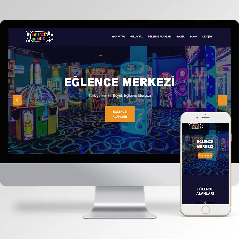 Eğlence Merkezi Hazır Web Sitesi Yazılımı