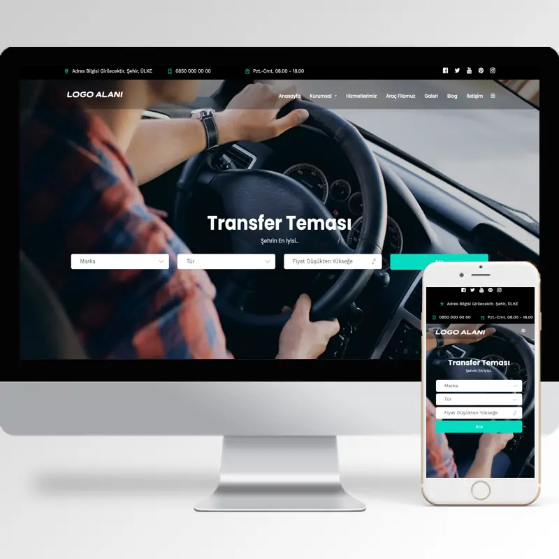 Vip Transfer Hazır Web Sitesi Yazılımı 11