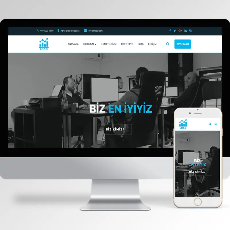 Kurumsal Firma Hazır Web Sitesi Yazılımı 48
