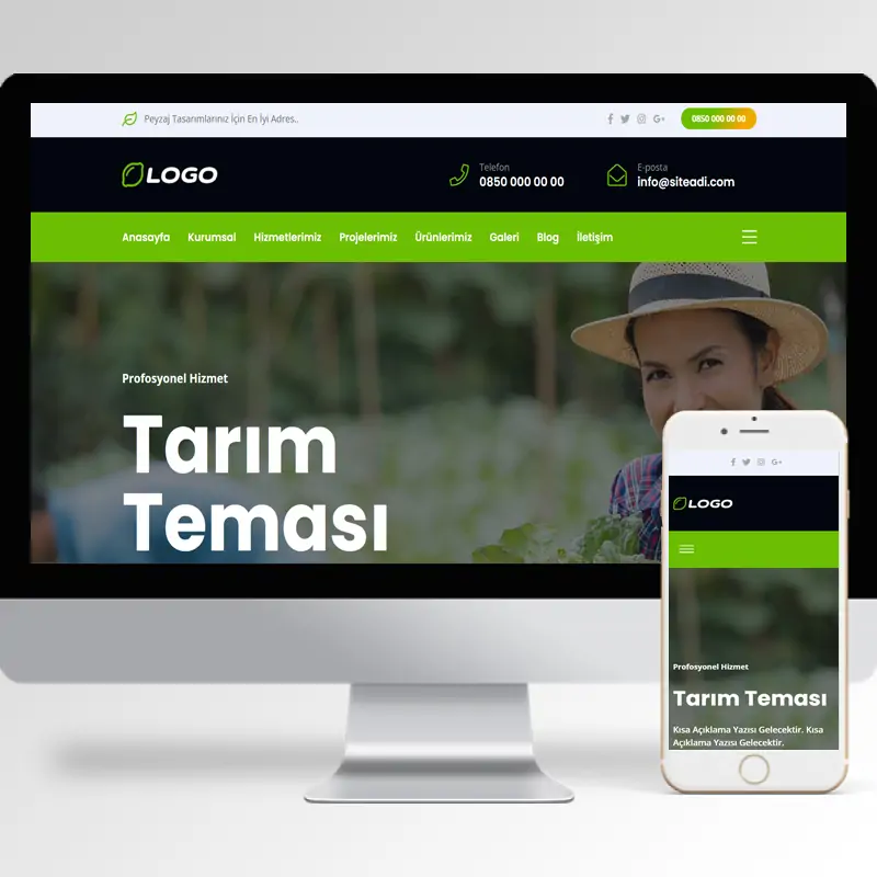Tarım Hazır Web Sitesi Yazılımı 5