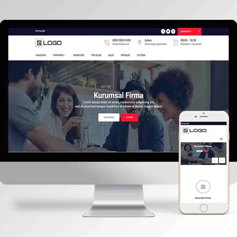 Kurumsal Firma Hazır Web Sitesi Yazılımı 39