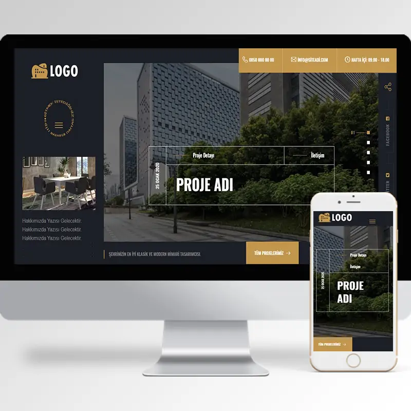 İnşaat Şirketi Hazır Web Sitesi Yazılımı 7