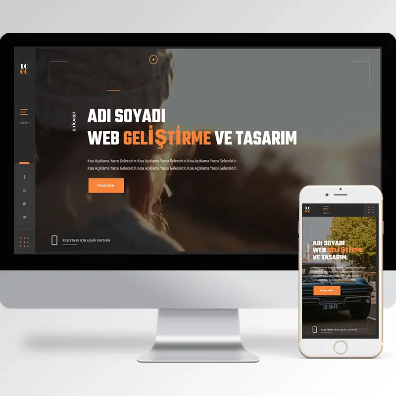 Kişisel Portfolyo Hazır Web Sitesi Yazılımı 13