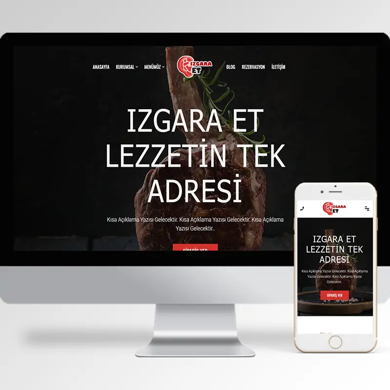 Restaurant Hazır Web Sitesi Yazılımı 17