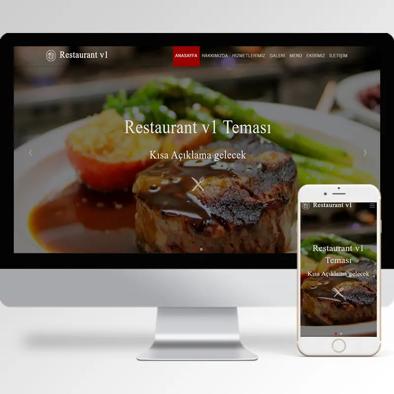 Restaurant Hazır Web Sitesi Yazılımı