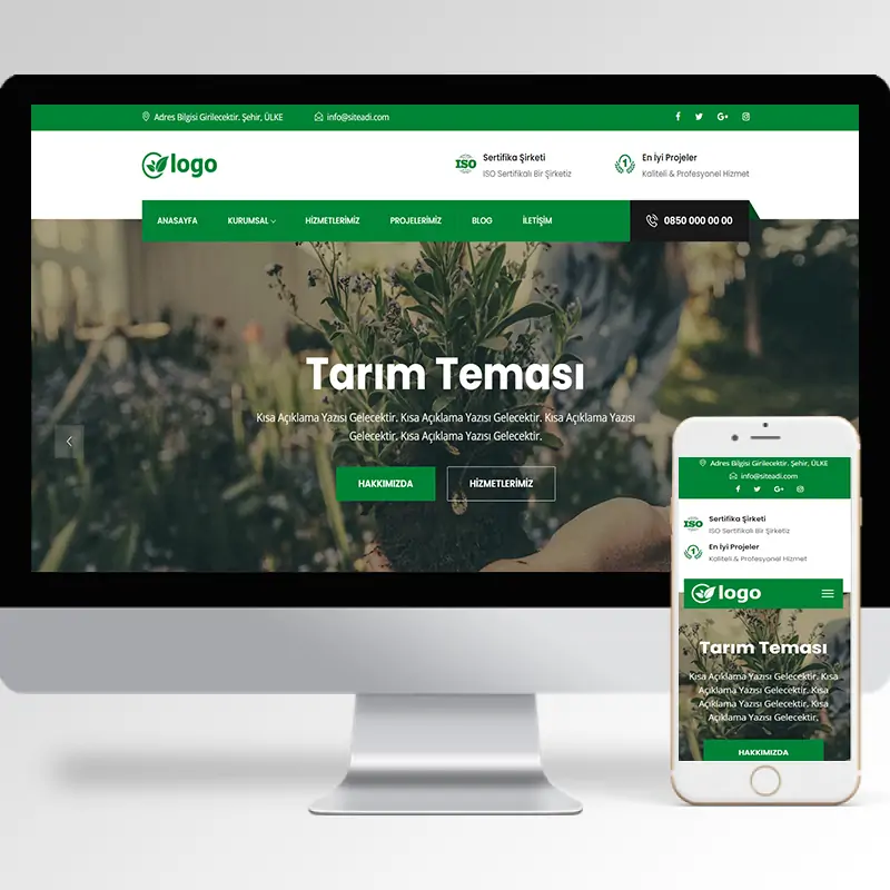Tarım Hazır Web Sitesi Yazılımı 2