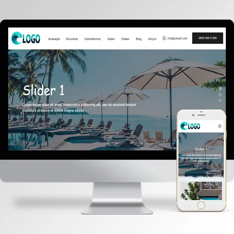 Otel Hazır Web Sitesi Yazılımı 3