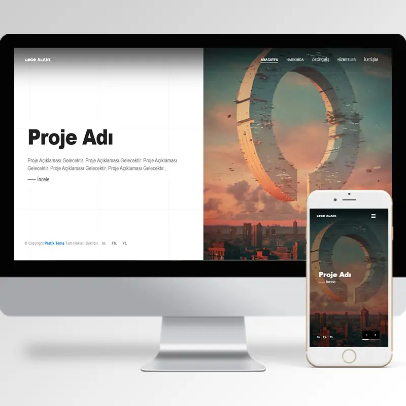 Kişisel Portfolyo Hazır Web Sitesi Yazılımı 9