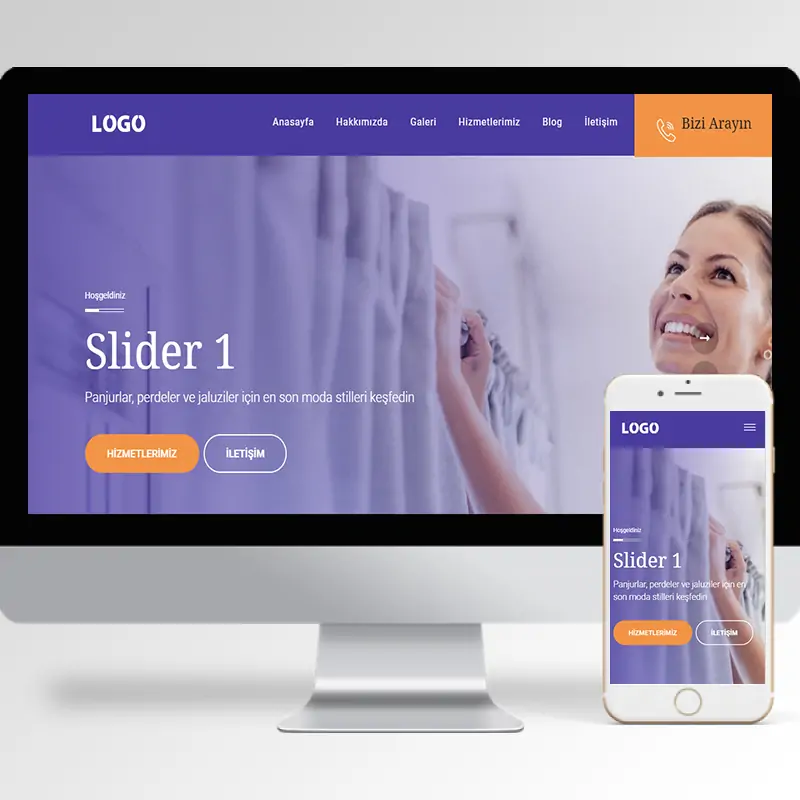Perdeci Hazır Web Sitesi Yazılımı 2