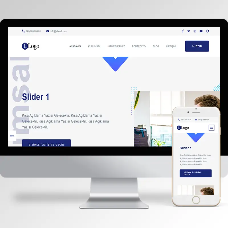 Kurumsal Firma Hazır Web Sitesi Yazılımı 5