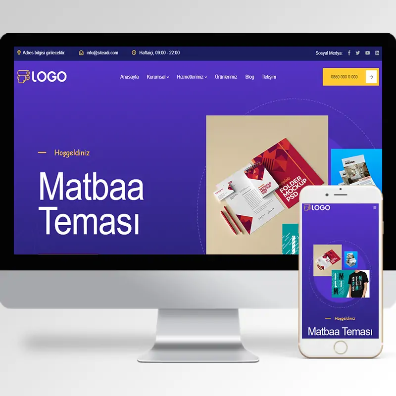 Matbaa Hazır Web Sitesi Yazılımı 3