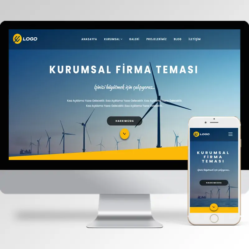 Kurumsal Firma Hazır Web Sitesi Yazılımı 76