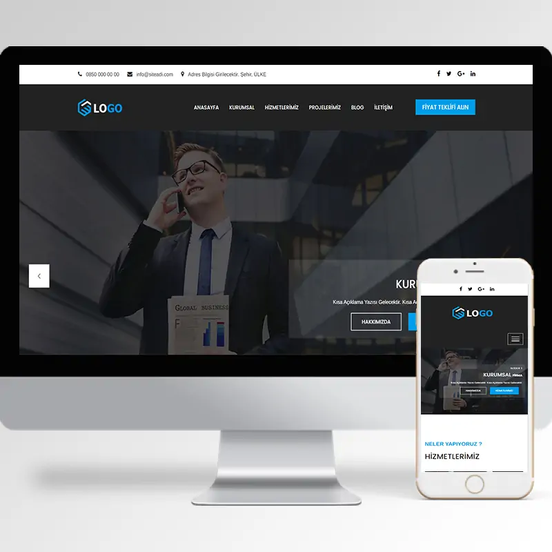 Kurumsal Firma Hazır Web Sitesi Yazılımı 52