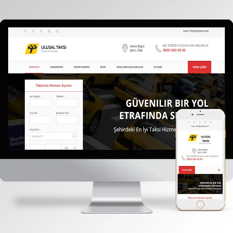 Taksi Durağı Hazır Web Sitesi Yazılımı 3