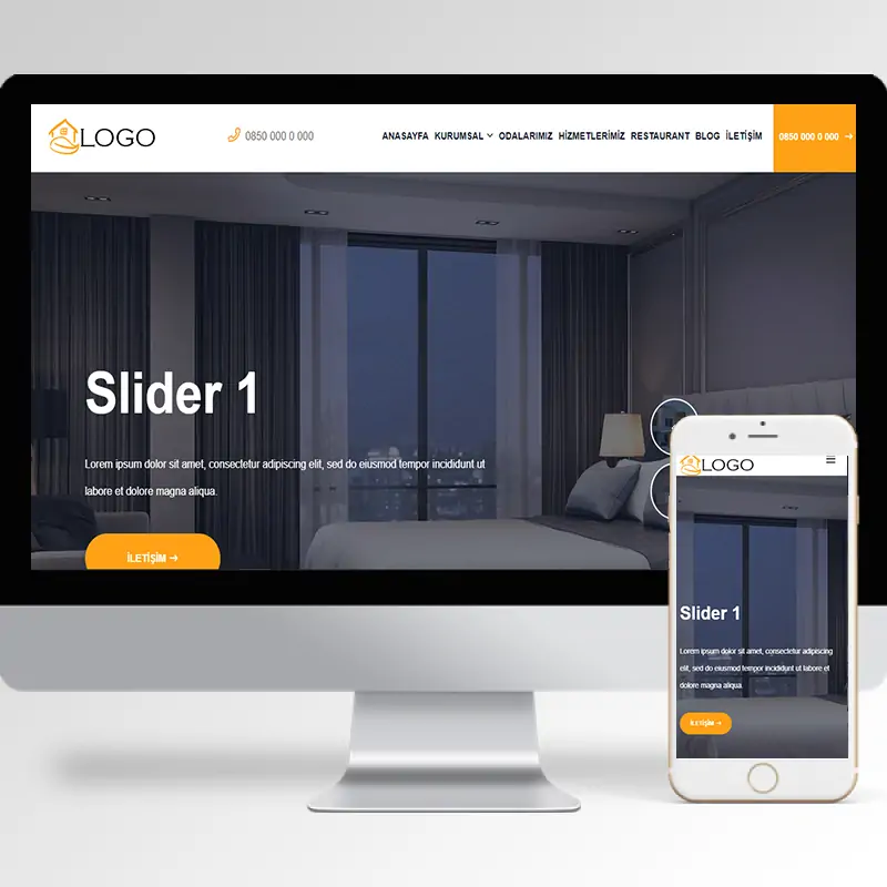 Otel Hazır Web Sitesi Yazılımı 2