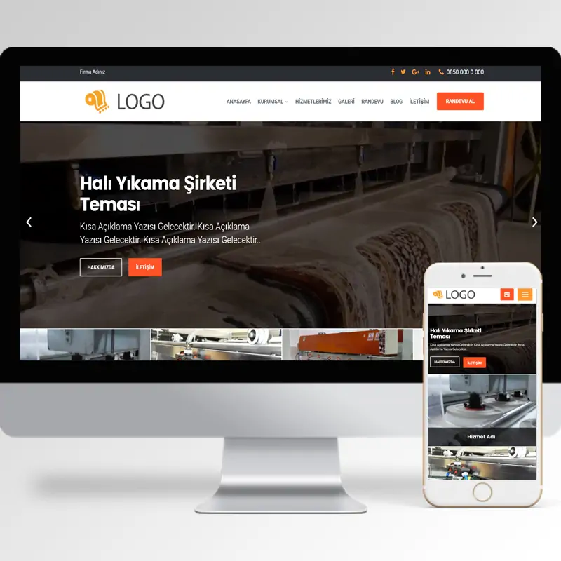 Halı Yıkama Hazır Web Sitesi Yazılımı 4